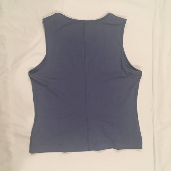 Three Dots Sturdy Blue Tank Top - Picture 2 of 5